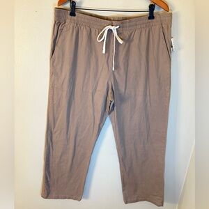 PacSun Mens Drawstring Pants Tan Elastic Waist Casual NWT Size XL